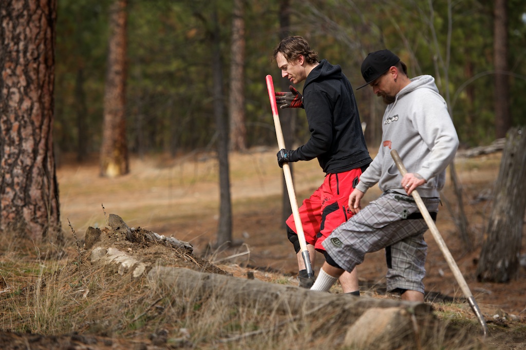 Manicuring the Berms at Camp Sekani