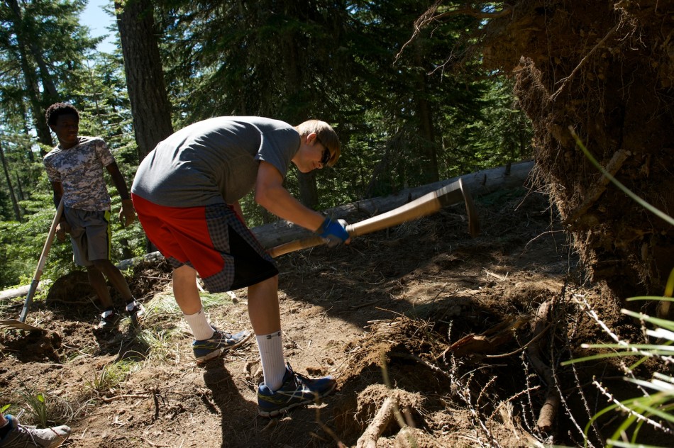 St. George's School Trail Day at Mt. Spokane