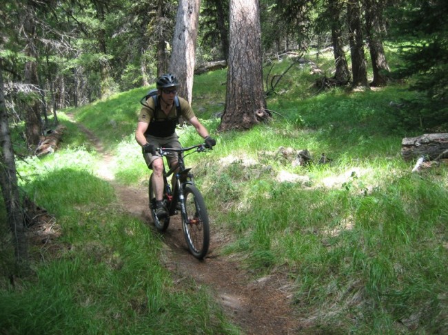 dropping back down on the Kettle Crest trail after the first climb